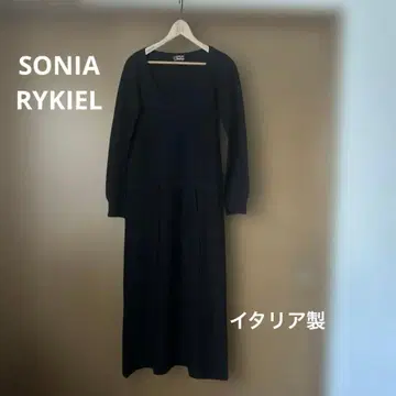 이탈리아제 SONIA RYKIEL 니트 원피스 긴팔 롱 기장