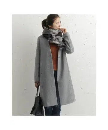 어반 리서치 서니 라벨* 노카라 코트 그레이 1.9만 심플