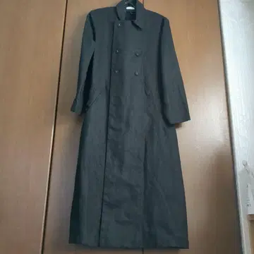 foglinen 린넨 롱 코트/블랙