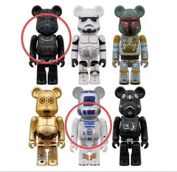 스타워즈 베어브릭 R2-D2 & 다스 베이더 2체 세트