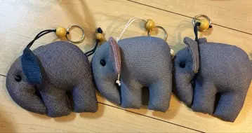 태국 패브릭 소재 코끼리 키링