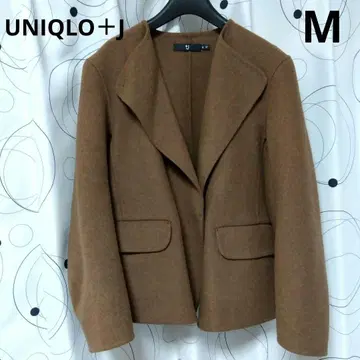 유니클로 J 더블 페이스 노카라 자켓 코트 M