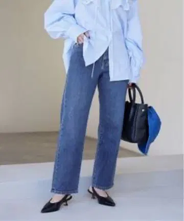 슬로브 이에나 LE DENIM 스트레이트 팬츠 34