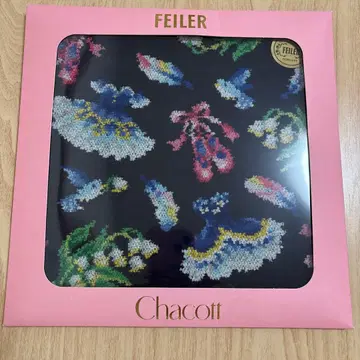 차코트 x 페이러 플로리나 손수건 화이트 테두리