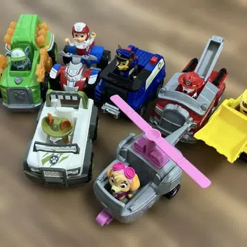 파우 패트롤 캐릭터와 탈것 세트