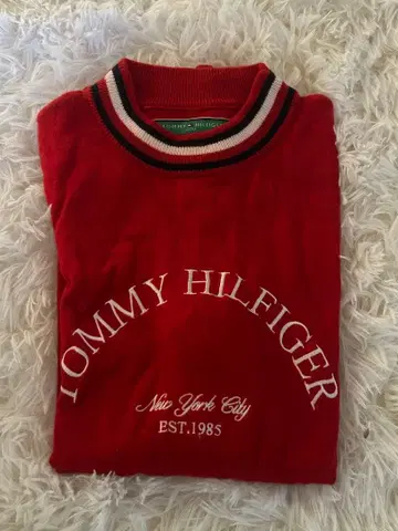 [여성용] 타미힐피거 카라 트리코 니트 베스트 THLA257