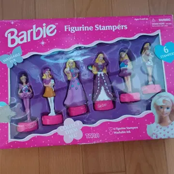 바비 피규린 스탬프 6개 세트