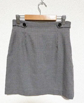 릴리 브라운 체크 타이트 스커트 미니 스커트 S