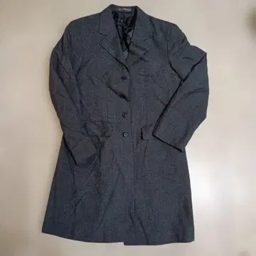 Les zazous 다크 그레이 M 사이즈 싱글 브레스 체스터 코트