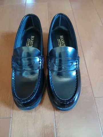 HARUTA 블랙 로퍼 24.5cm