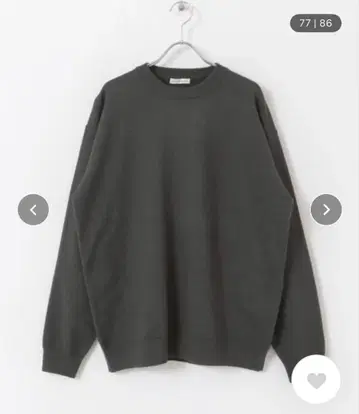 200일 니트 크루넥 차콜 그레이 M 어반 리서치 도어스