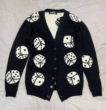 JEREMY SCOTT 제레미 스콧 주사위 패턴 울 가디건