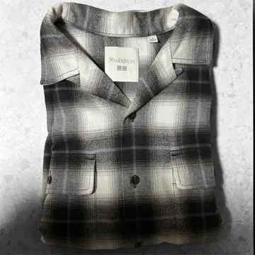 UNIQLO jw 브러쉬드 코튼 오버 사이즈 셔츠 내추럴