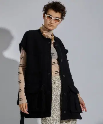 maison special 로빙 트위드 베스트