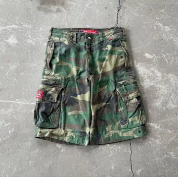 카모플라쥬 cargo half pants shorts camo opium