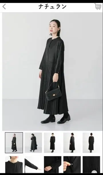 내추럴 kacoi 플리츠 원피스 관혼상제 등에도 컨디션 최상 L L