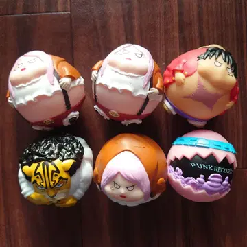 원피스 바운드 볼 피규어 6개 세트
