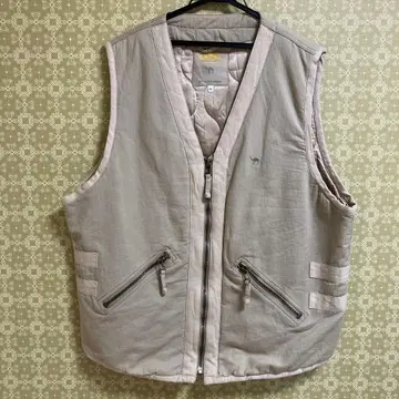 Camel XL 베이지 퀼팅 베스트