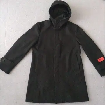 BALLI S. 후드 부착 블랙 스텐카라 코트