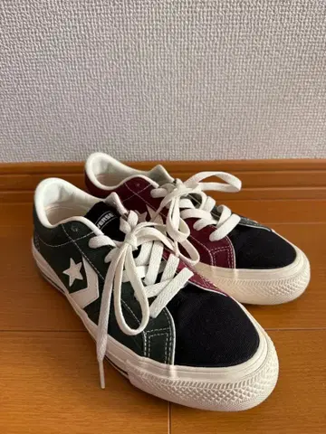 컨버스 스케이트보딩 그린/블랙/레드 23cm [새상품급]