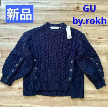 [ 새상품 ] GU 케이블 스웨터 by rohk S 사이즈