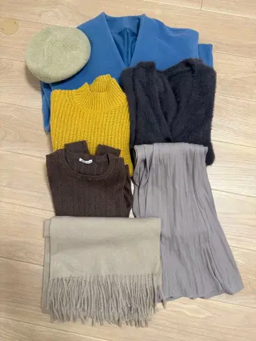 여성용 겨울 의류 묶음 판매 7세트