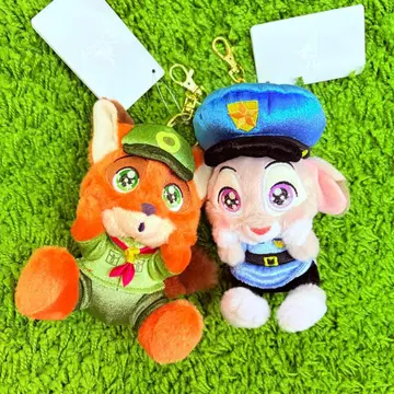 주토피아 닉 주디 봉제 인형 키체인 Kirame