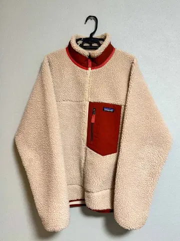 patagonia 클래식 레트로X 플리스 자켓 L 베이지/오렌지