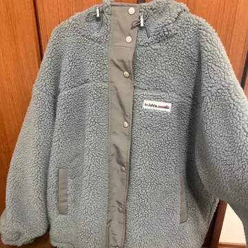 Java 플리스 자켓 블루 그레이?