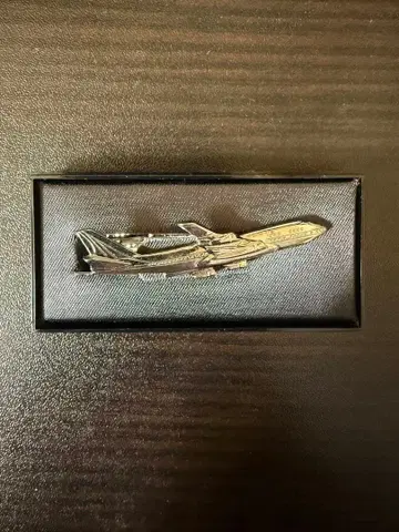 JAL 보잉 747 넥타이핀 케이스 포함 넥타이핀