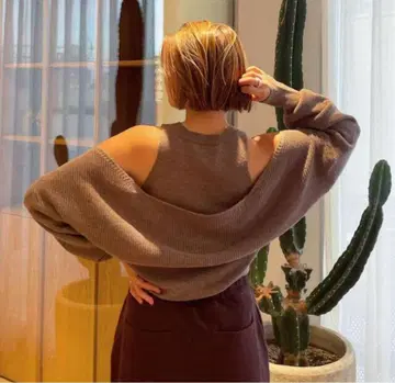 SeaRoomlyn Combi design 니트 그레이 사진 5번째 색상