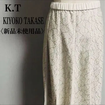 택 포함 새상품 K.T 키요코 타카세 레이스 스커트 7호 일본제 봄/여름