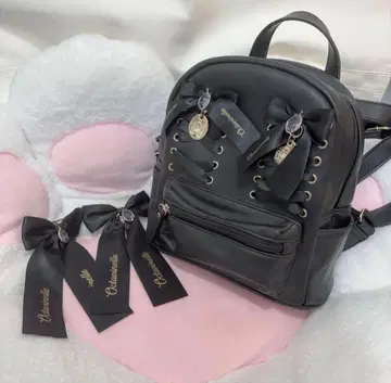 AnkRouge 트위스테 옥타비넬 콜라보 미니 백팩 리본 머리핀