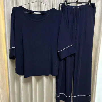 gelato pique 실크 혼방 풀오버 룸웨어 상하의 세트