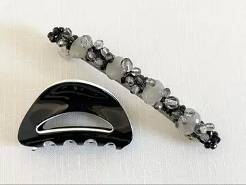 머리핀 바나나 클립 2개 세트