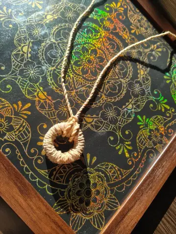 린넨 제로 지장 반지 펜던트