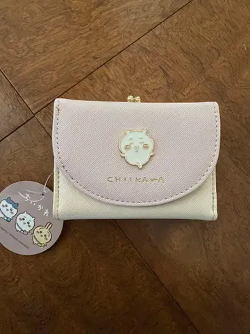 치이카와 (먼작귀) 가마구치 지갑 핑크/화이트