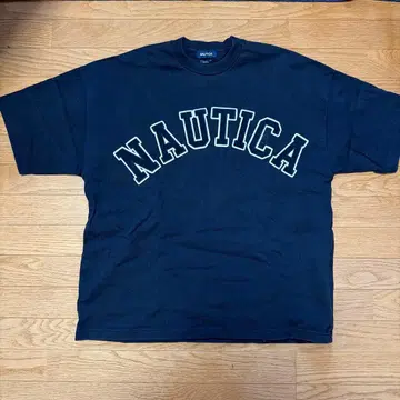 NAUTICA 네이비 빅 실루엣 티셔츠