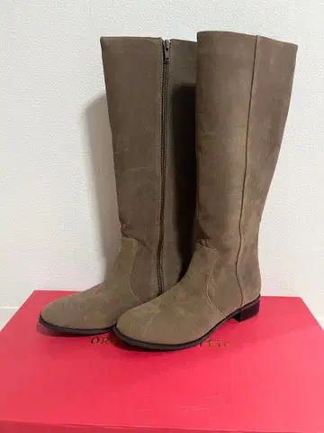 ORiental TRaffic 베이지 스웨이드 롱 부츠 23~23.5