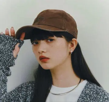 philme Vintage like 로고 캡 브라운