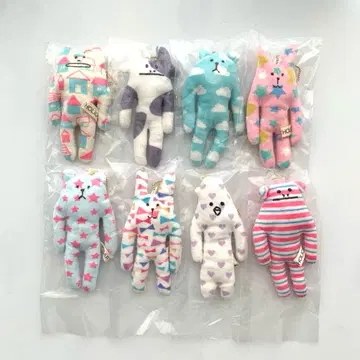 가챠 크라프트호릭 봉제 인형 마스코트 2종 전 8개 컴플리트