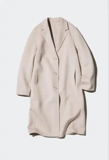 유니클로 더블 페이스 체스터 롱 코트