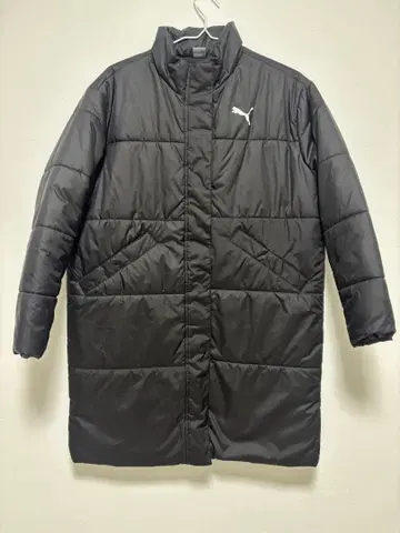 PUMA 블랙 롱 코트