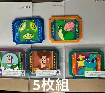 가샤폰 클리어 러버 코스터 토이스토리 5장 세트