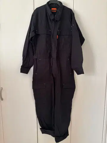 블랙 M 사이즈 오버롤 작업복