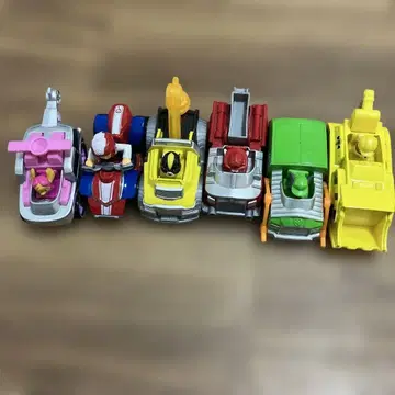 퍼피 구조대 캐릭터 카 6대 세트