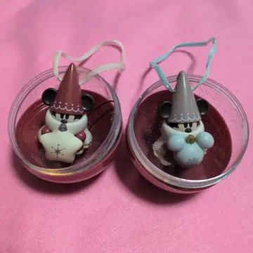 도쿄 디즈니 리조트 크리스마스 2025 릴린린 캡슐 토이 빨간색 브라운