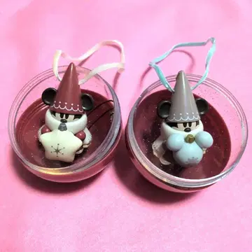 도쿄 디즈니 리조트 크리스마스 2025 릴린린 캡슐 토이 빨간색 브라운