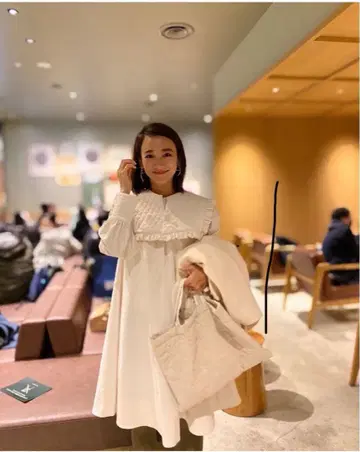 rosy monster 퀼팅 스퀘어 원피스