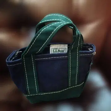 네이비 x 그린 디럭스 토트 엘엘빈 DX mini 미니 토트백